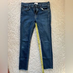ASKK NY Frayed Ankle Skinny Jean, size 27